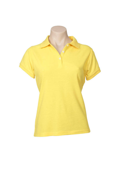 Polo feminino neon de manga curta