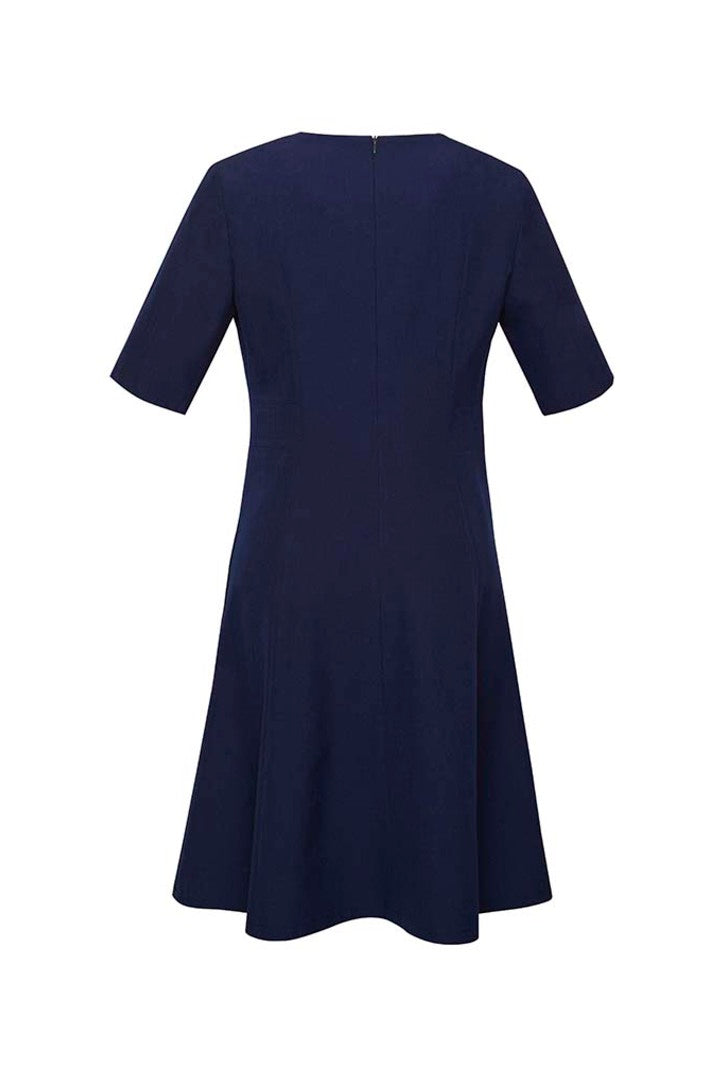 Siena Womens Extended Short Sleeve Mid Dress