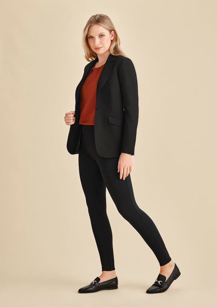 Legging de cintura alta estilo scuba ponte para mulher para uso corporativo