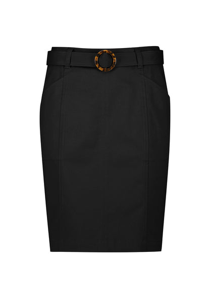 Saia Chino Feminina Cintura Média Stretch