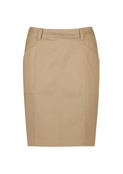 Saia Chino Feminina Cintura Média Stretch