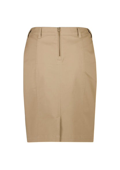 Saia Chino Feminina Cintura Média Stretch