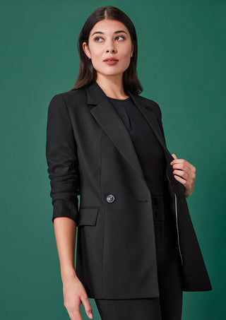 Womens Renew Double Breasted Longline Jacket