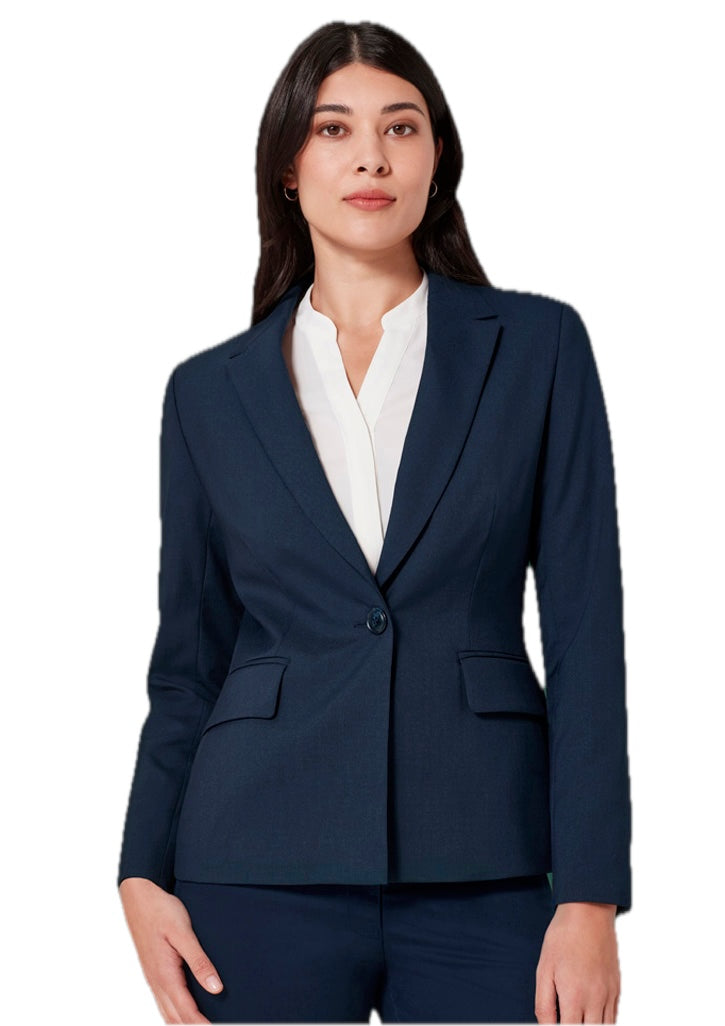 Womens Renew Single Button Mid Length Jacket