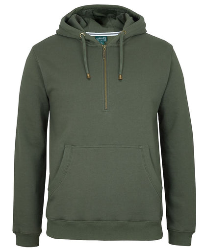 C OF C BRASS 1/2 ZIP HOODIE