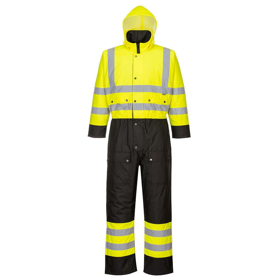 Coverall Musim Dingin Kontras Visibilitas Tinggi