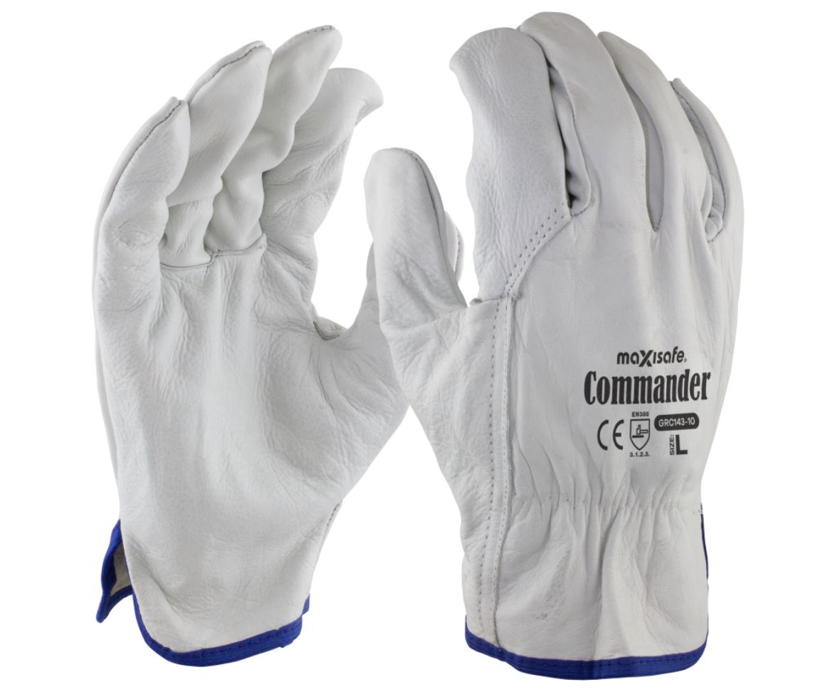 Maxisafe Commander Premium Cow Grain Rigger Glove (Leather Glove)
