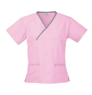Womens Contrast Scrub Top