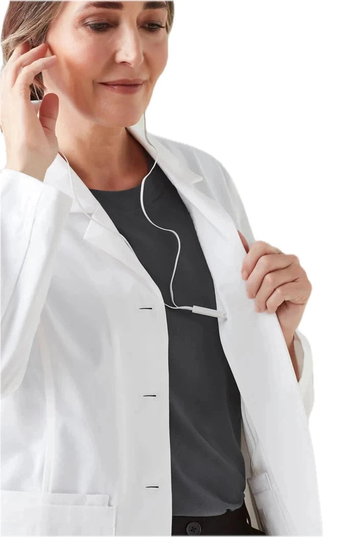Womens Hope Cropped Lab Coat