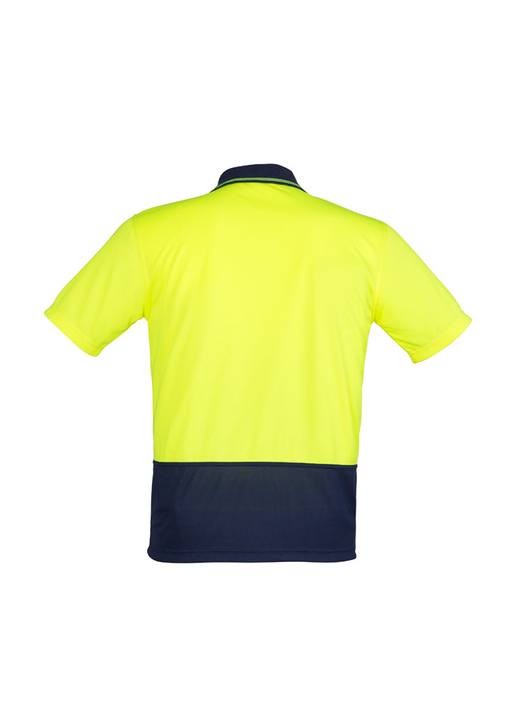 Unisex Hi Vis Basic Spliced Polo - Short Sleeve