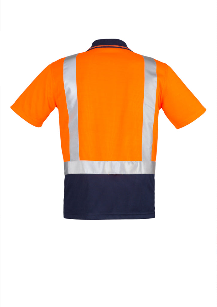 Polo Pria Hi Vis Splicing Lengan Pendek - Bahu Tertutup