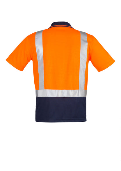 Polo Pria Hi Vis Splicing Lengan Pendek - Bahu Tertutup