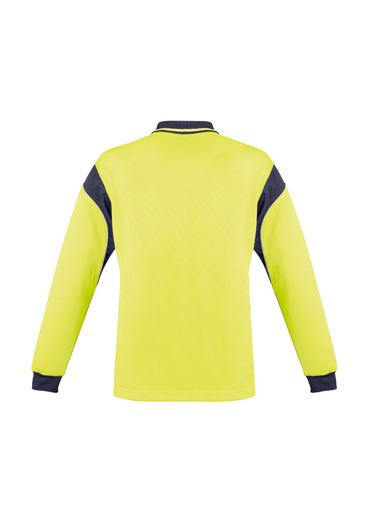 Polo masculino Hi Vis Aztec de manga comprida