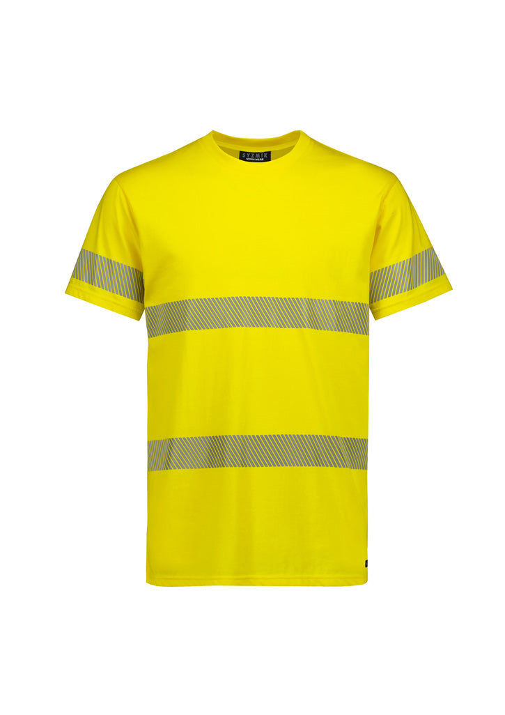 T-shirt de algodão para homem com fita segmentada de alta visibilidade