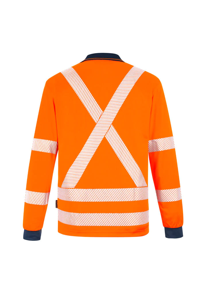 Polo Unisex Hi Vis X Back NSW Rail Lengan Panjang