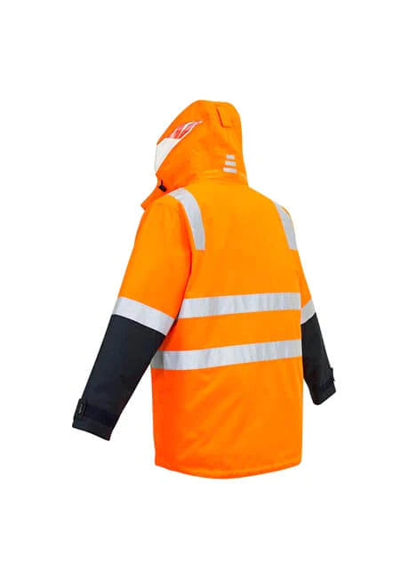 Jaqueta impermeável masculina Hi Vis 4 em 1
