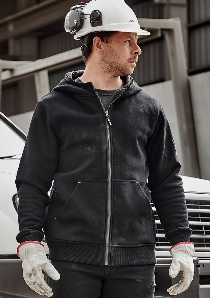 Hoodie Unisex dengan Banyak Kantong di Bagian Depan dan Ritsleting
