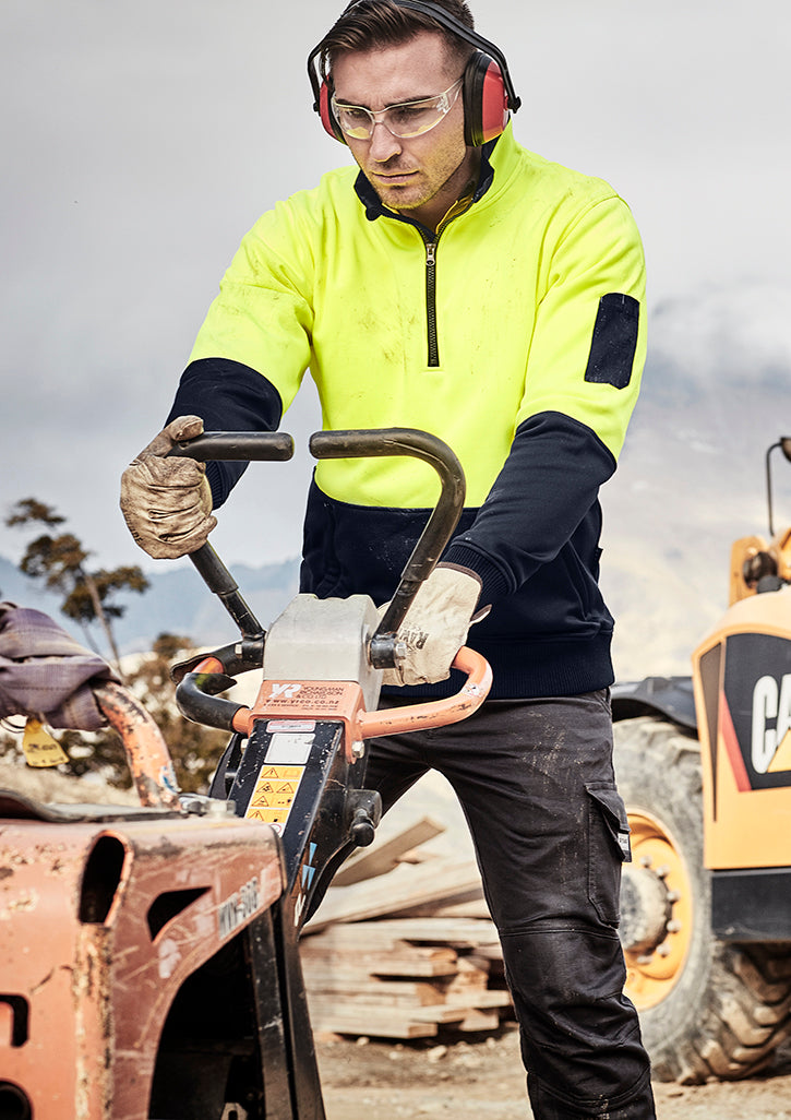 Pulôver Unissex Hi Vis 1/2 Zip