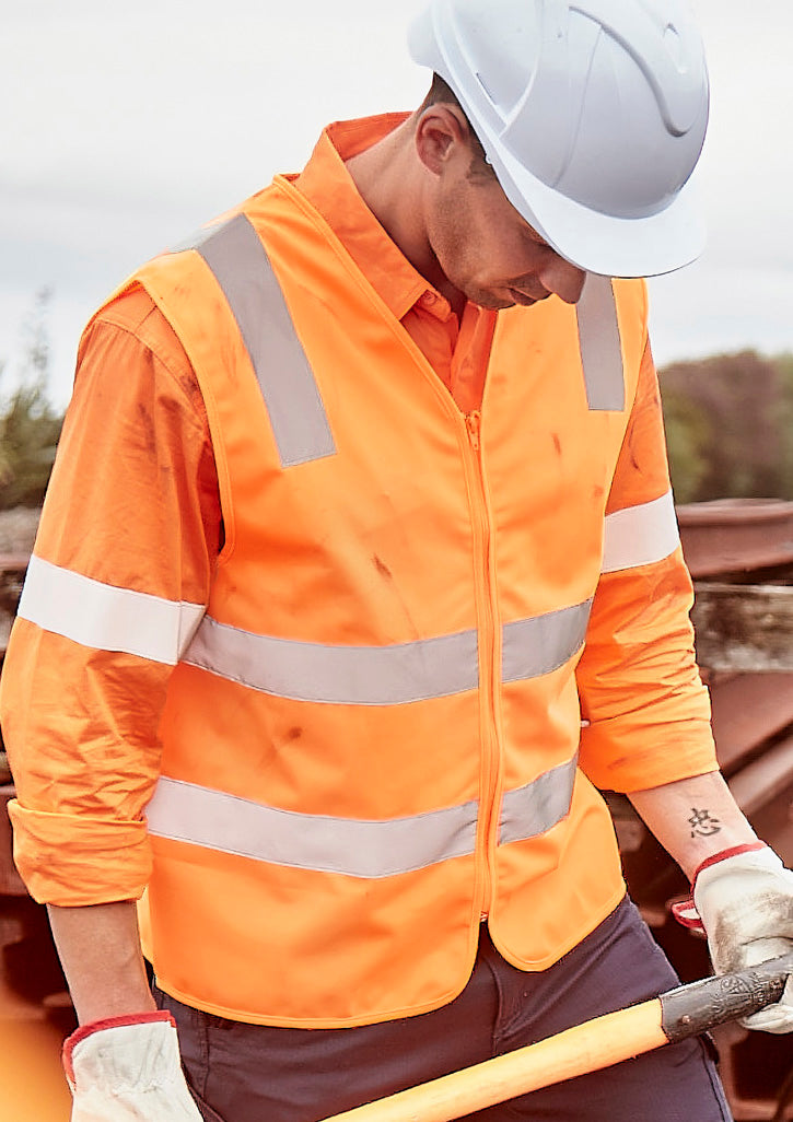 Colete unissexo de alta visibilidade VIC Rail Zip