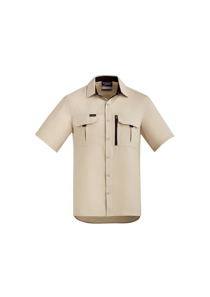 Camisa masculina de manga curta para exterior 
