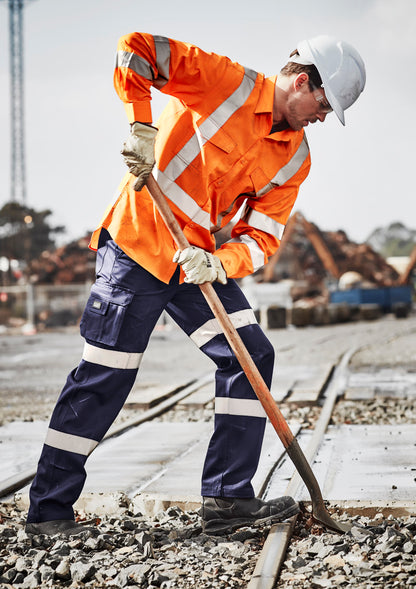 Camisa masculina de manga comprida Hi Vis X com fita traseira