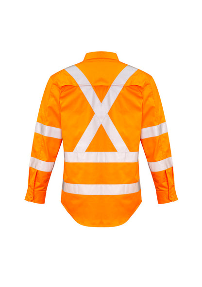 Camisa masculina de manga comprida Hi Vis X com fita traseira