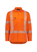 Mens Hi Vis X Back Shirt - Segmented Tape