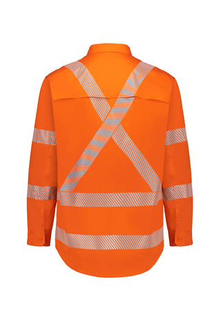 Mens Hi Vis X Back Shirt - Segmented Tape