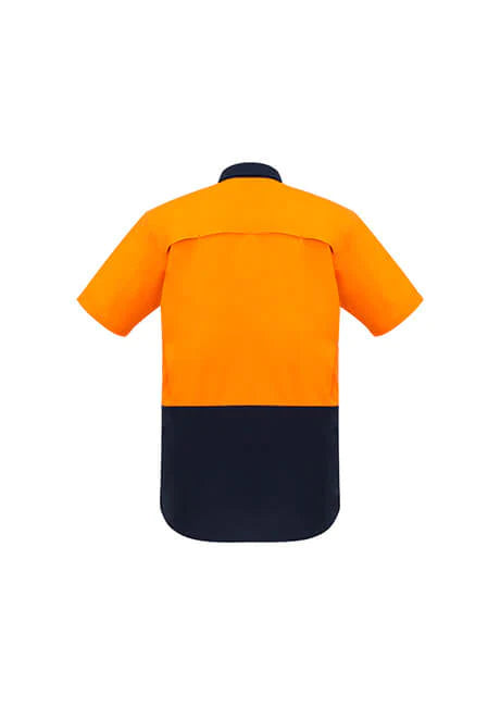 Mens Rugged Cooling Hi Vis Short Sleeve Shirt