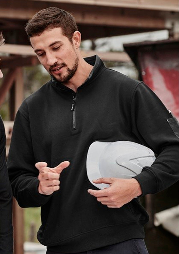 Unisex 1/4 Zip Brushed Fleece Pullover
