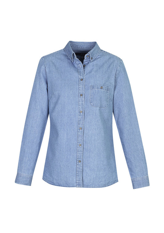 Ladies Indie Denim Long Sleeve Shirt