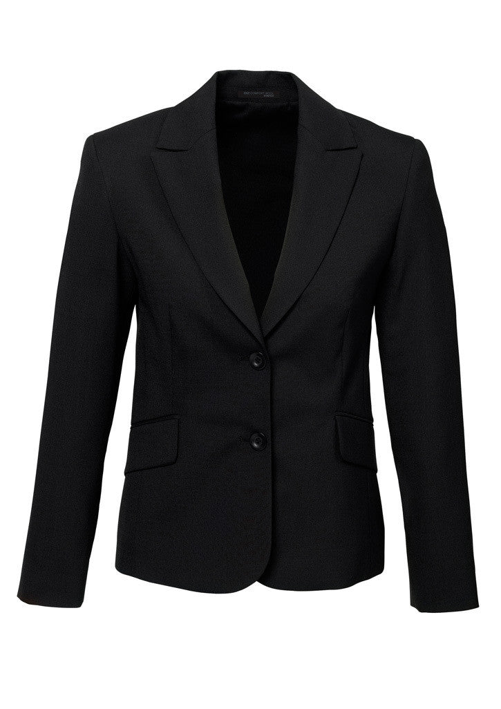 Casaco feminino de comprimento curto a médio 