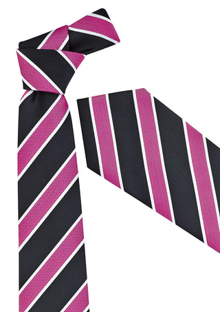 Mens Wide Contrast Stripe Tie