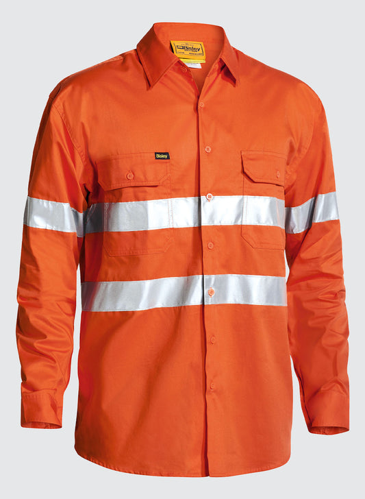 Taped Hi Vis Cool Lightweight Drill Shirt
