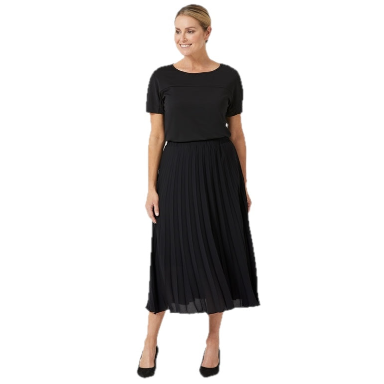 Saia midi plissada NNT Soft Georgette 