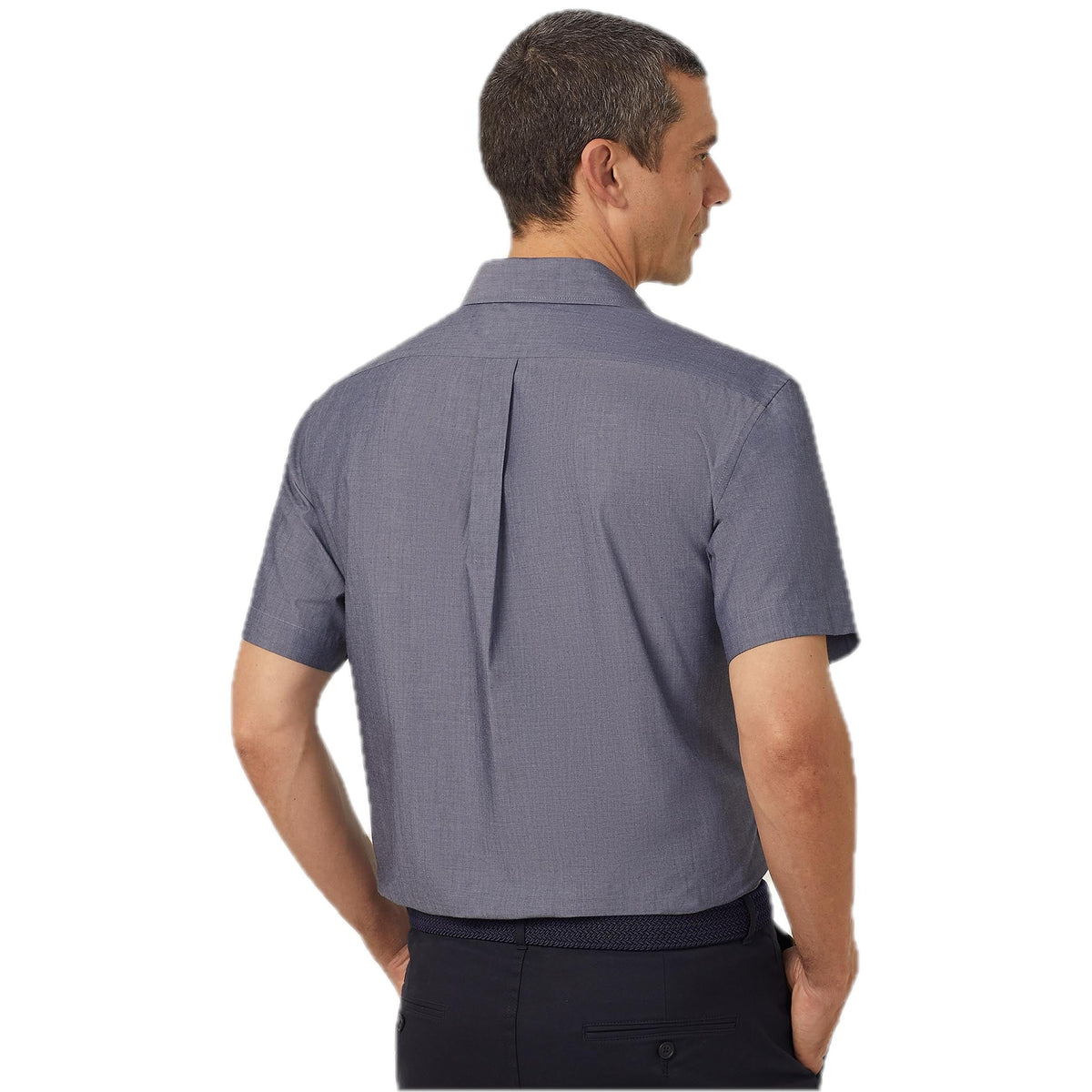 NNT Poly Cotton End On End Short Sleeve Shirt (CATJB7) – Navy