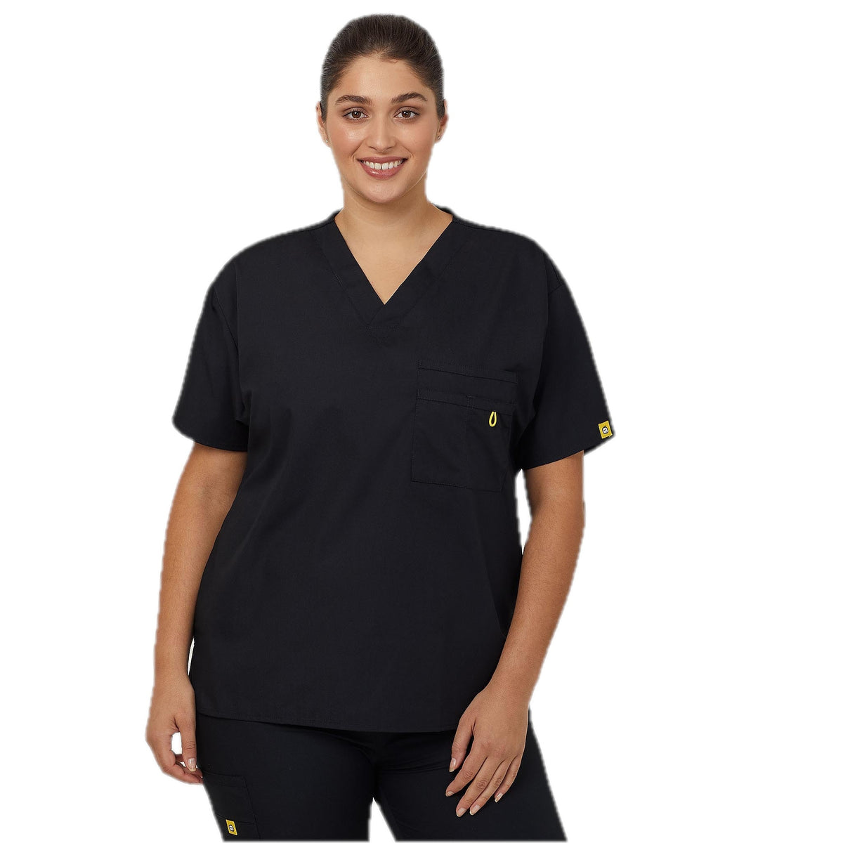 NNT WonderWink Scrub Top Alpha (CATRE4) – Black