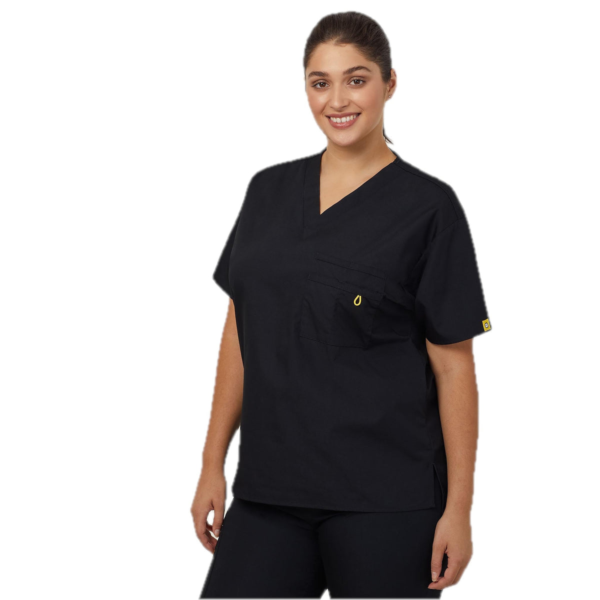 NNT WonderWink Scrub Top Alpha (CATRE4) – Black