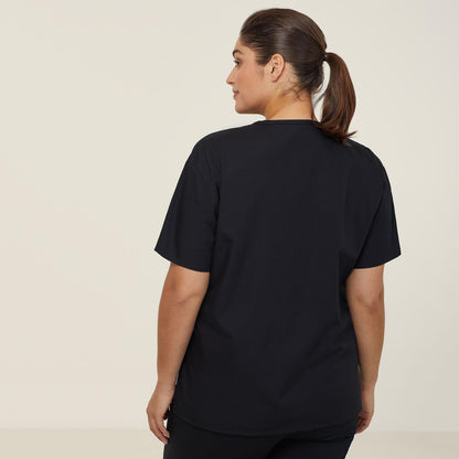 NNT WonderWink Scrub Top Alpha (CATRE4) – Black