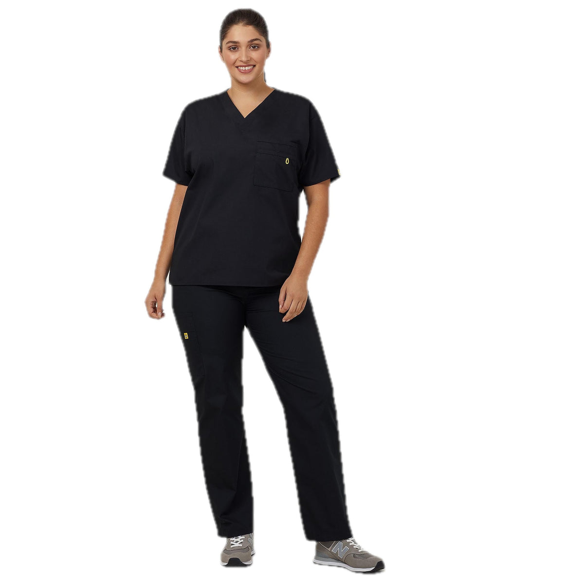 NNT WonderWink Scrub Top Alpha (CATRE4) – Black
