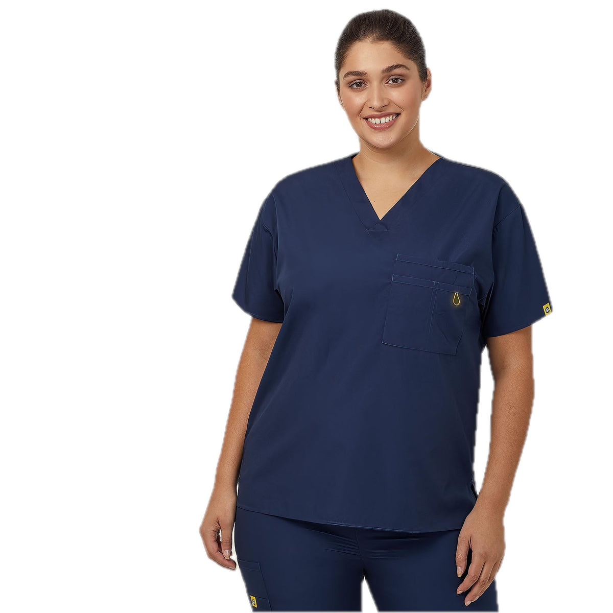 NNT WonderWink Scrub Top Alpha (CATRE4) – Navy
