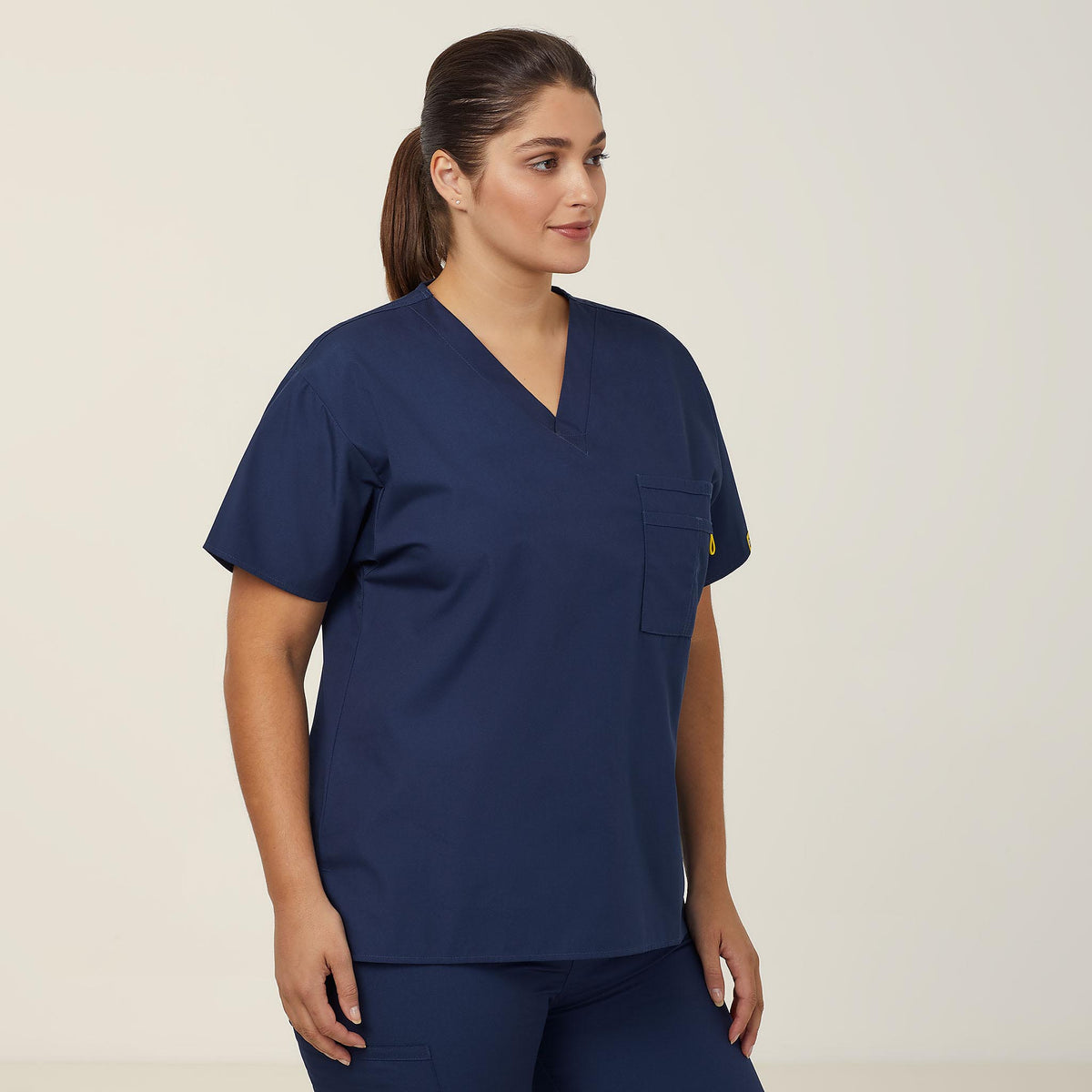 NNT WonderWink Scrub Top Alpha (CATRE4) – Navy