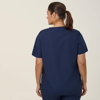 NNT WonderWink Scrub Top Alpha (CATRE4) – Navy