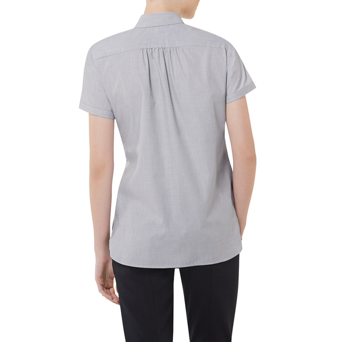 NNT End On End Short Sleeve Tunic Shirt (CATU2M) – Silver