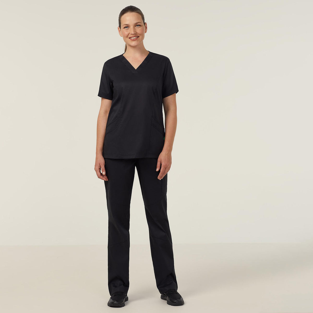NNT Nightingale V-Neck Classic Scrub Top (CATU5F) – Black