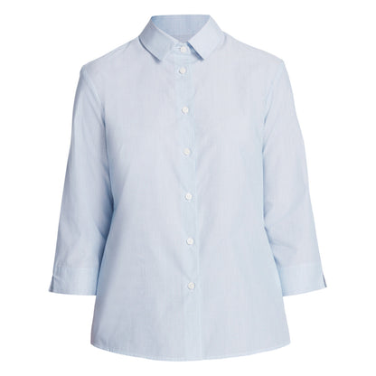 NNT Textured Stripe 3/4 Sleeve Shirt (CATU63) – Light Blue