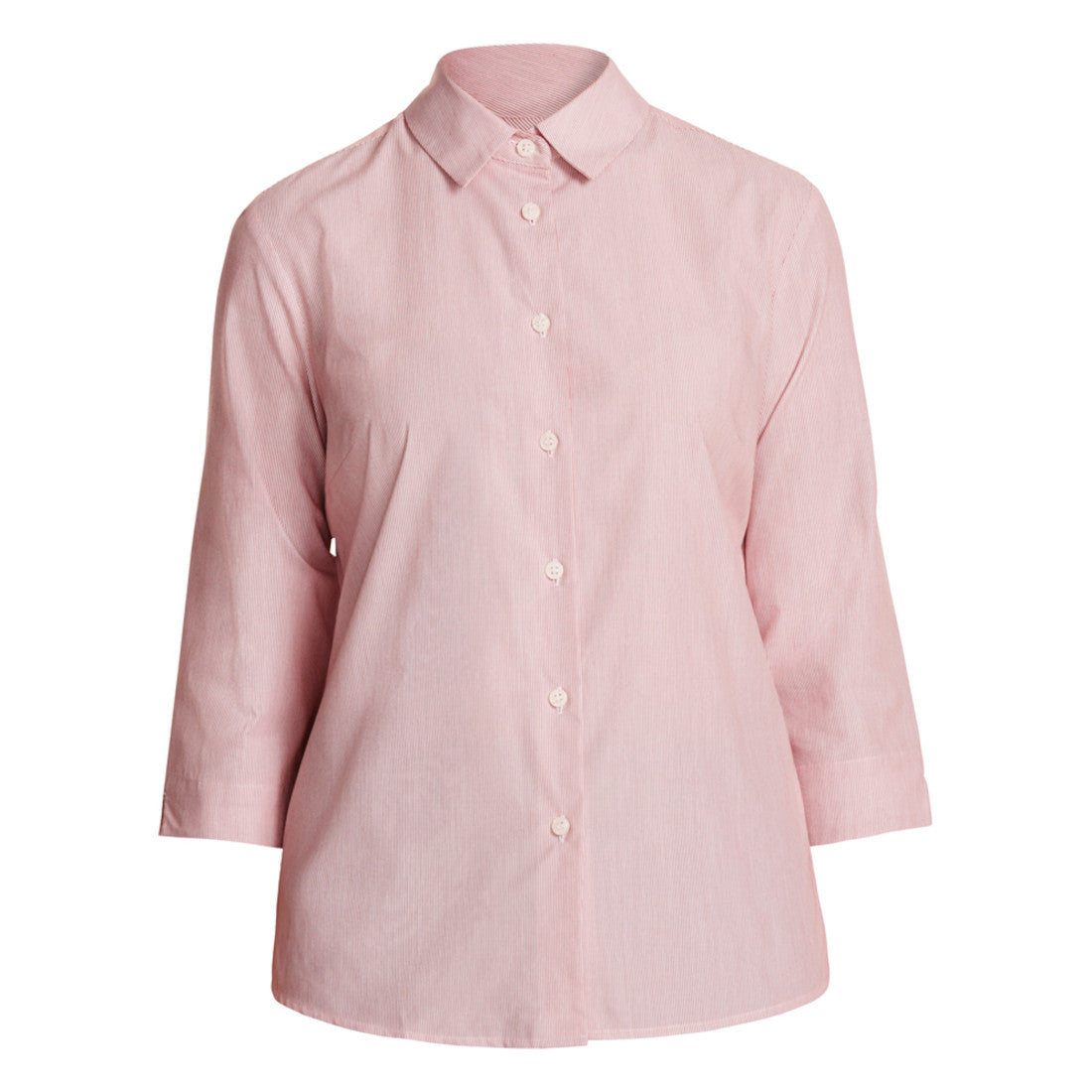 NNT Textured Stripe 3/4 Sleeve Shirt (CATU63) – Red