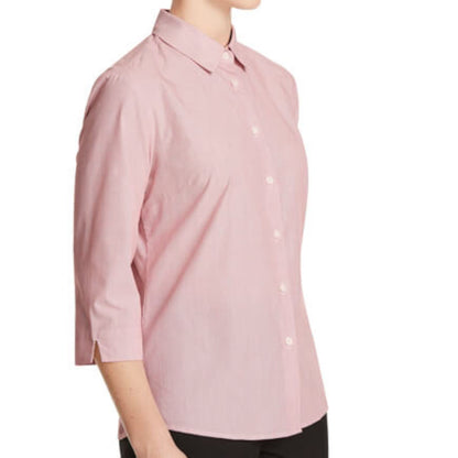 NNT Textured Stripe 3/4 Sleeve Shirt (CATU63) – Red