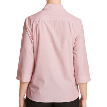NNT Textured Stripe 3/4 Sleeve Shirt (CATU63) – Red
