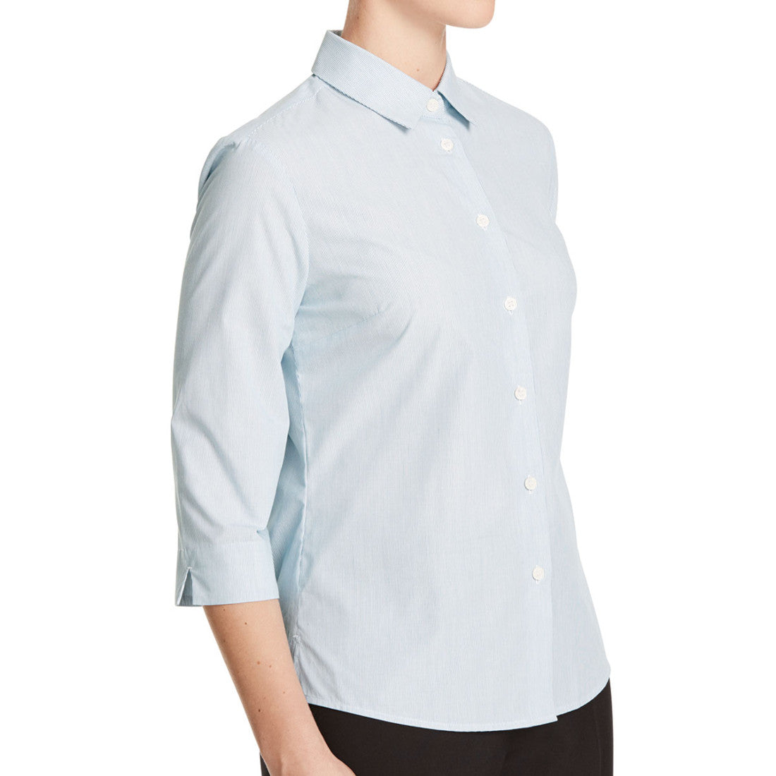 NNT Textured Stripe 3/4 Sleeve Shirt (CATU63) – Teal